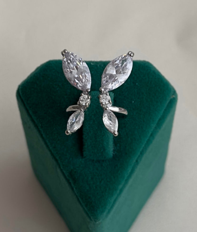 Silver Büyük Kelebek Yüzük | Pirinç