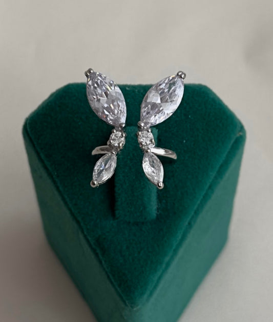 Silver Büyük Kelebek Yüzük | Pirinç