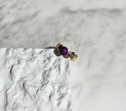 Violet Vintage Yüzük | 316L