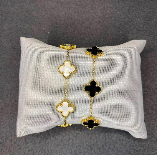 Yonca Gold Bileklik Seti| 316L