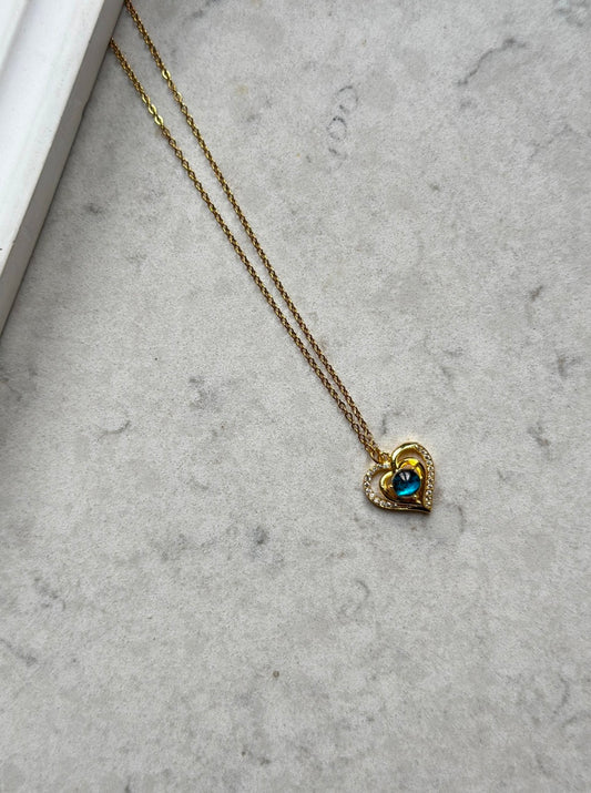 Aqua Heart Kolye | 316L
